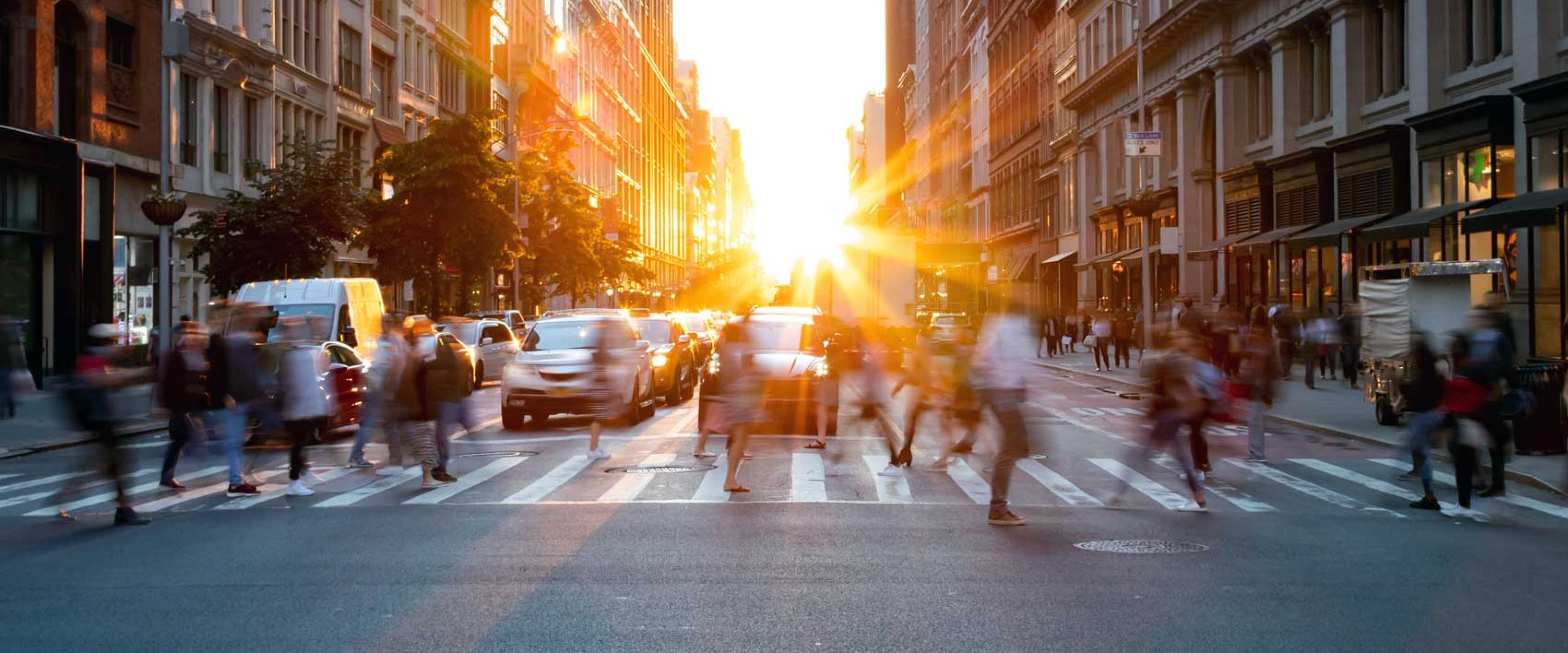 Busy streets of NYC