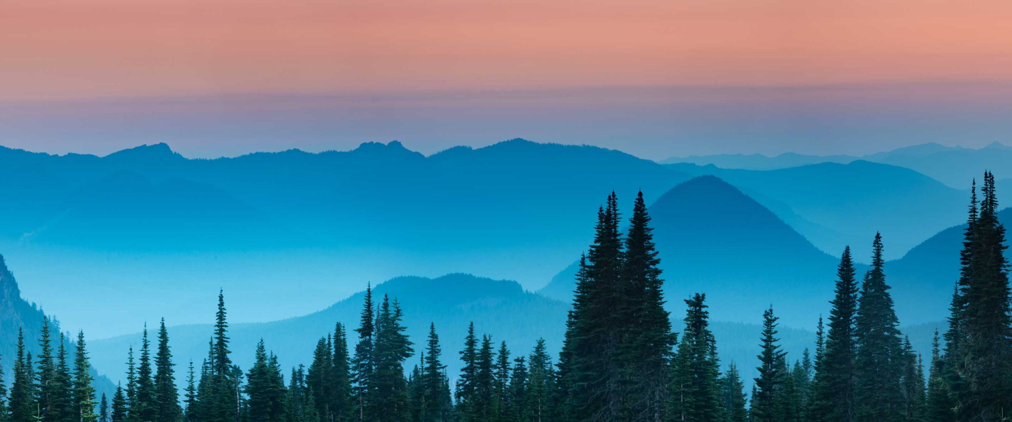 Mountains at sunset