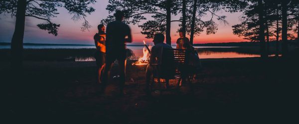 People around a campfire