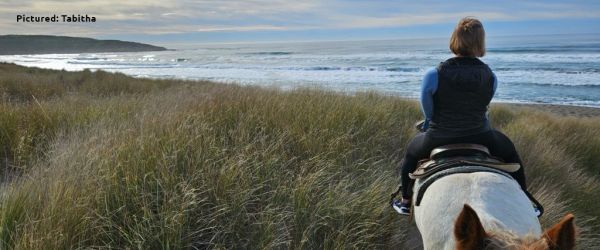 FlexCare Travel Nurse on a horse