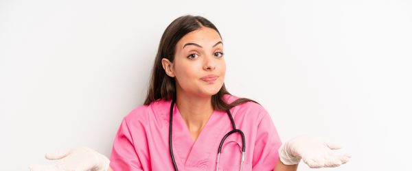 Nurse looking undecided about shifts