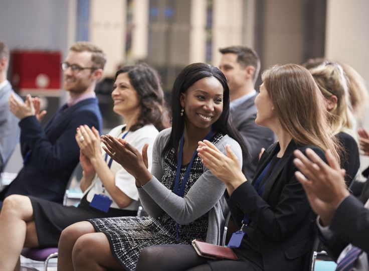 Professionals at conference