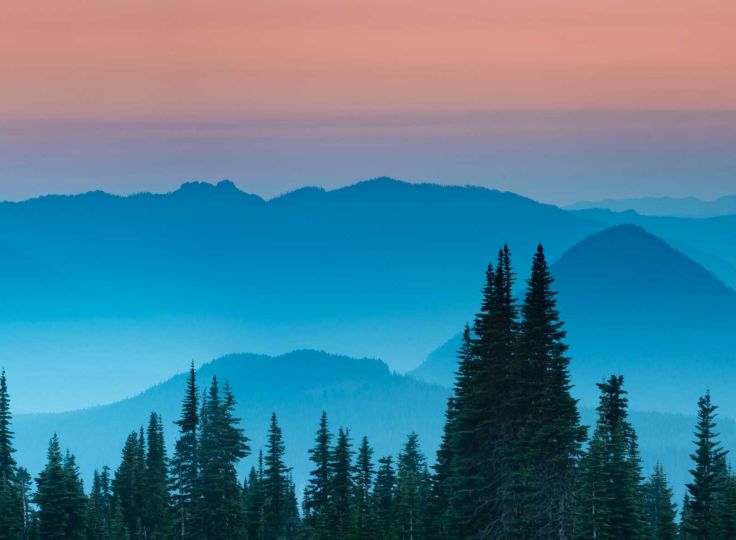 Mountains at sunset