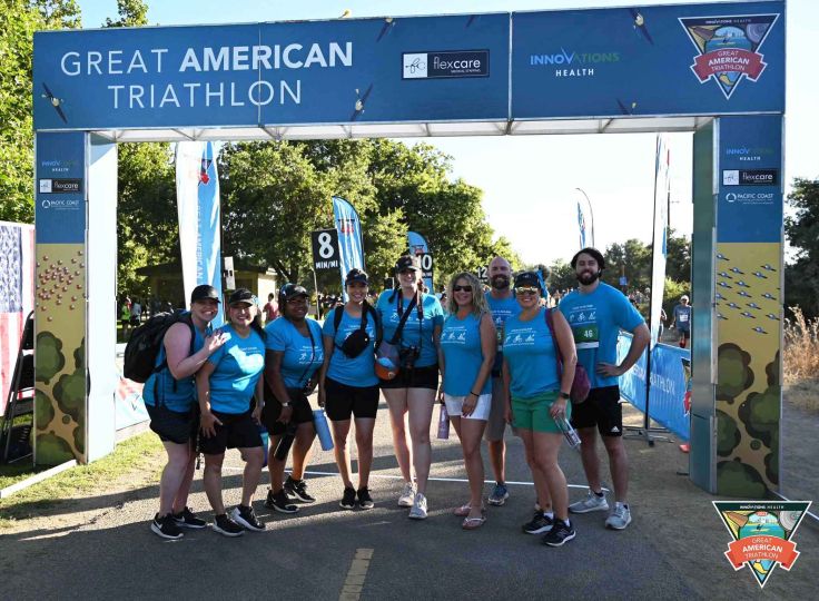 FlexCare Team at Great American Triathlon