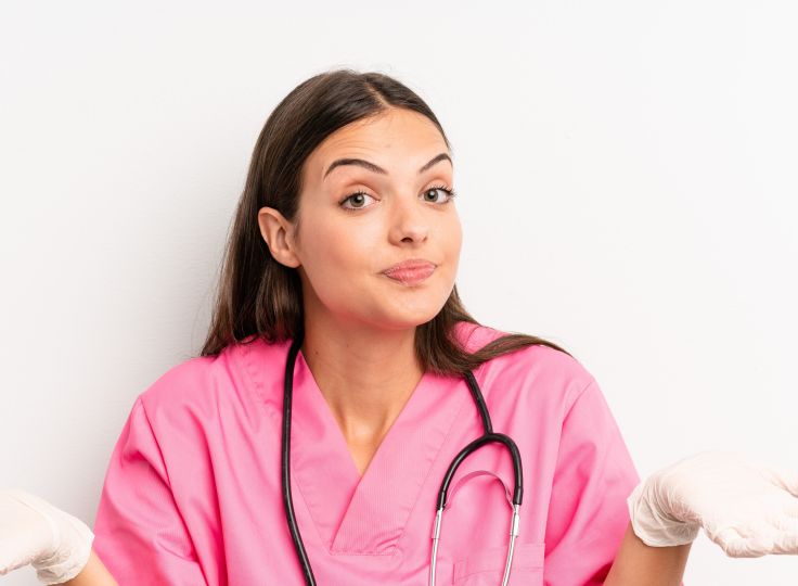 Nurse looking undecided about shifts