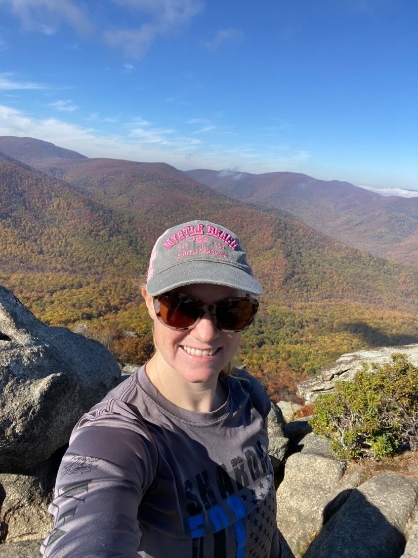 Woman hiking