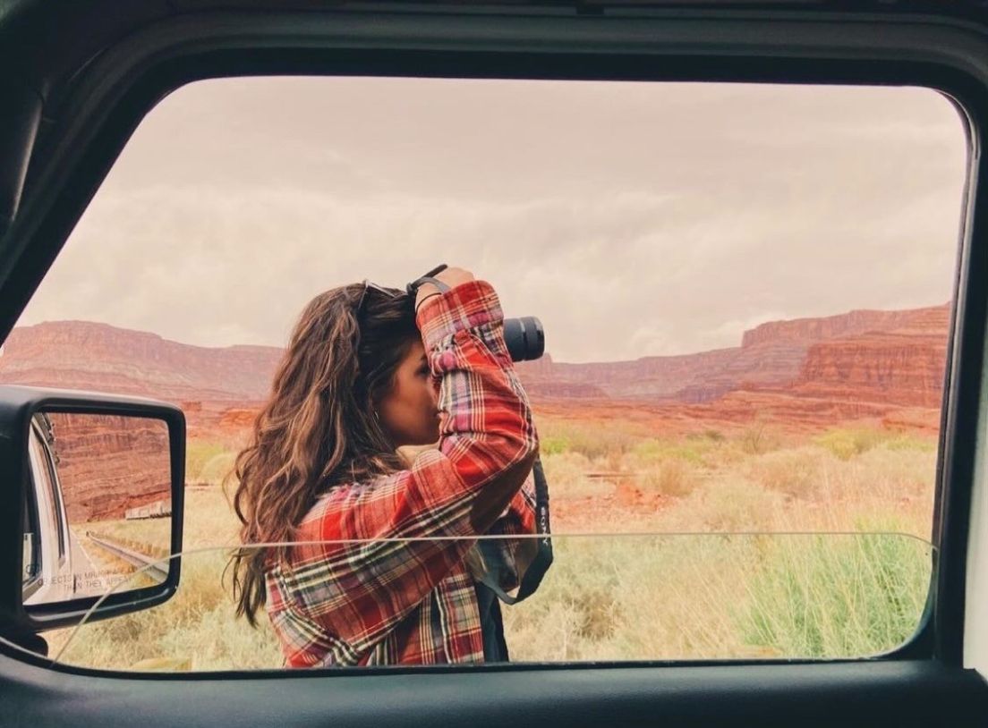 Woman taking a picture