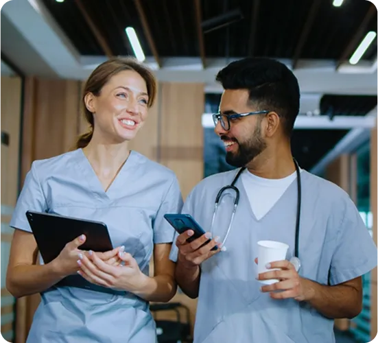 Two Clinicians discuss how much they enjoy working for FlexCare