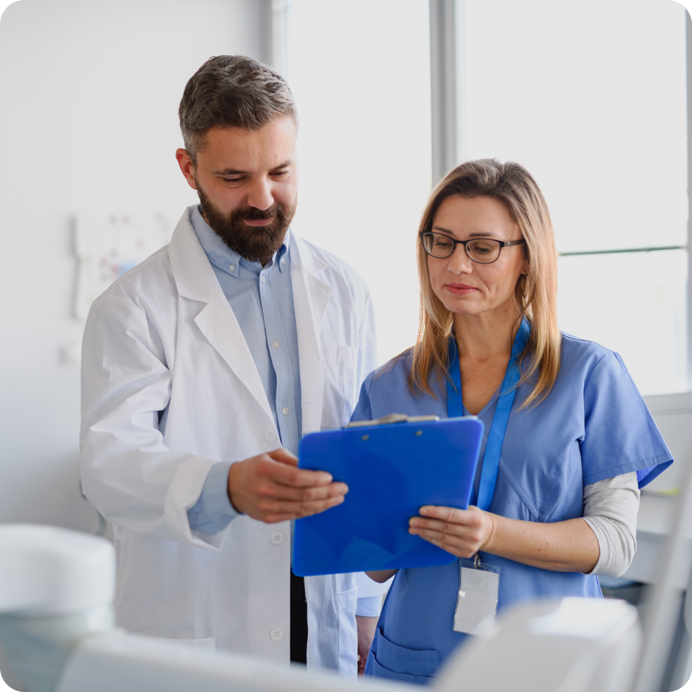 Reviewing patient information with a clinician