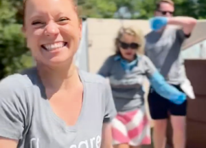 FlexCare team members volunteering